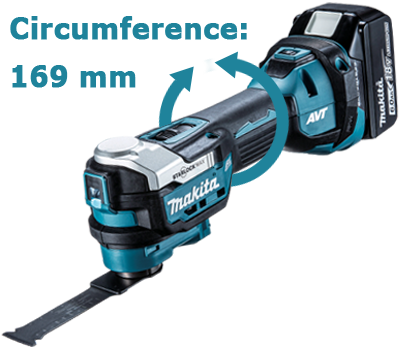 Makita DTM 52 RFJ Outil multifonction Découpeur-ponceur sans fil Brushless  Starlock Max 18 V + 2x Batteries 3,0Ah + Chargeur +